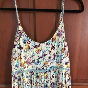 Esley Foral Babydoll Dress with Open Back